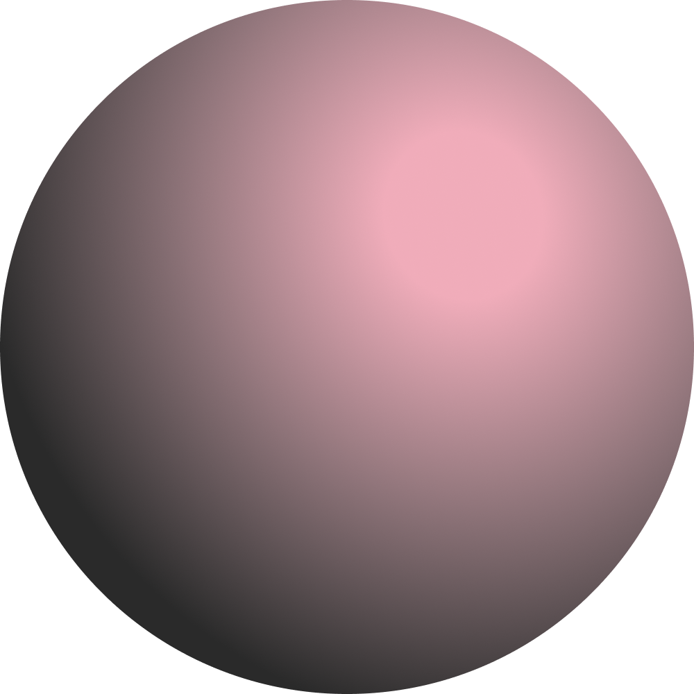 3D sphere with orange and pink shades